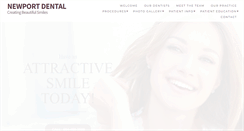 Desktop Screenshot of newportdental.ca